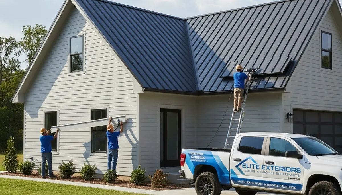 Professional metal roofing installation by Next Level Exteriors in Austin, TX