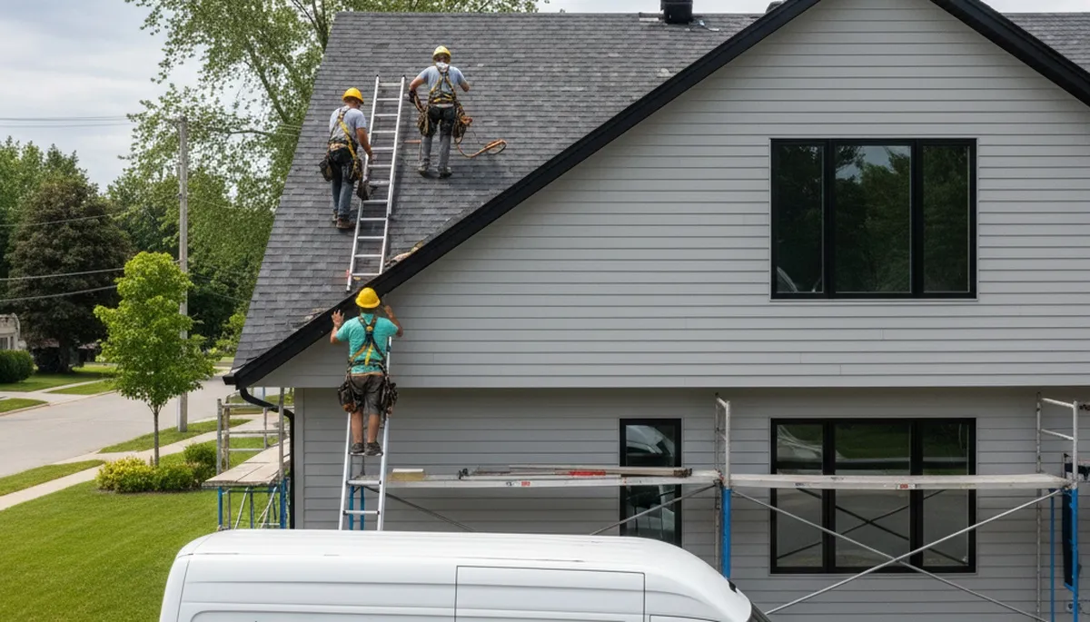 Austin, TX vinyl siding contractor installing durable home exterior siding for weather protection